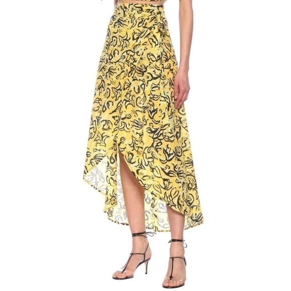 DVF x Onia Amanda Abstract Floral Swim Cover Up Sarong Casual Tie Wrap Skirt - Picture 3 of 12